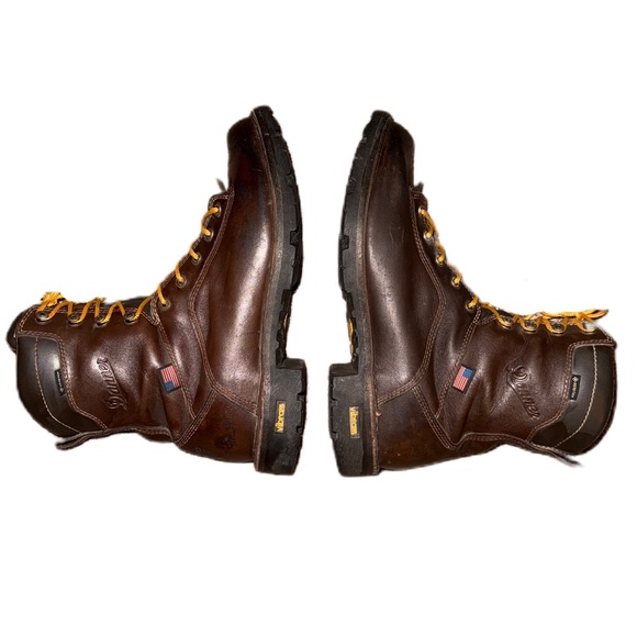 Danner Quarry Boots USA Brown Hiking Work Boots Gore-Tex Size 12 Waterproof - Picture 3 of 10